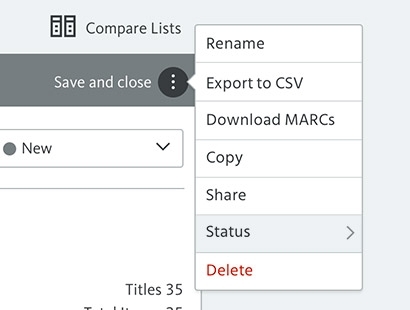 Additional Options menu 9